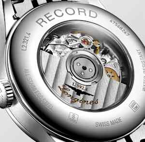 Longines Record in Steel, L2.321.4.87.6 - Bucherer