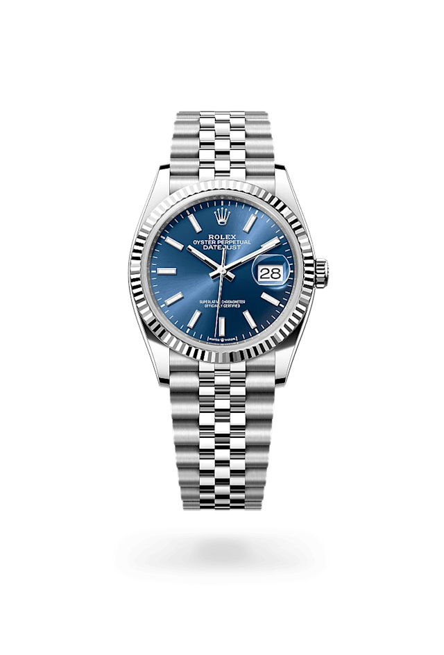 Rolex Datejust 36 en Rolesor gris – combinaison d’acier Oystersteel et d’or gris, M126234-0017 - Bucherer