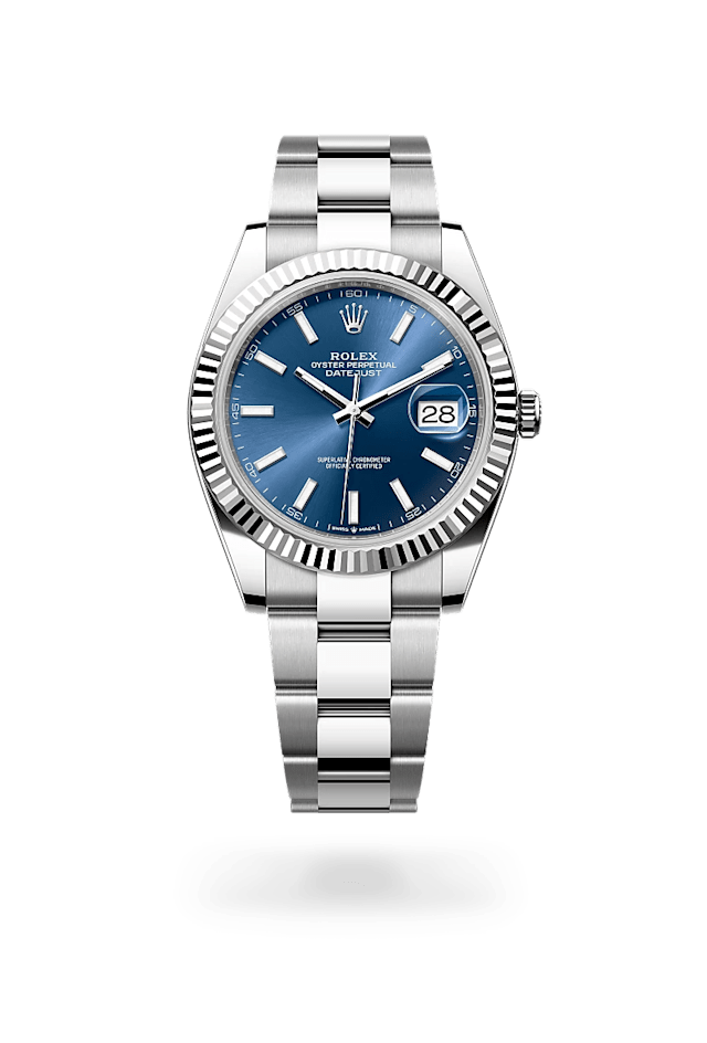 Rolex Datejust 41 in White Rolesor - combination of Oystersteel and white gold, M126334-0001 - Bucherer