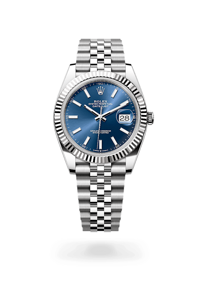 Rolex Datejust 41 in White Rolesor - combination of Oystersteel and white gold, M126334-0002 - Bucherer