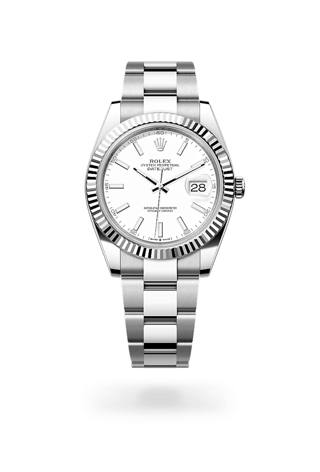 Rolex Datejust 41 en Rolesor gris – combinaison d’acier Oystersteel et d’or gris, M126334-0009 - Bucherer