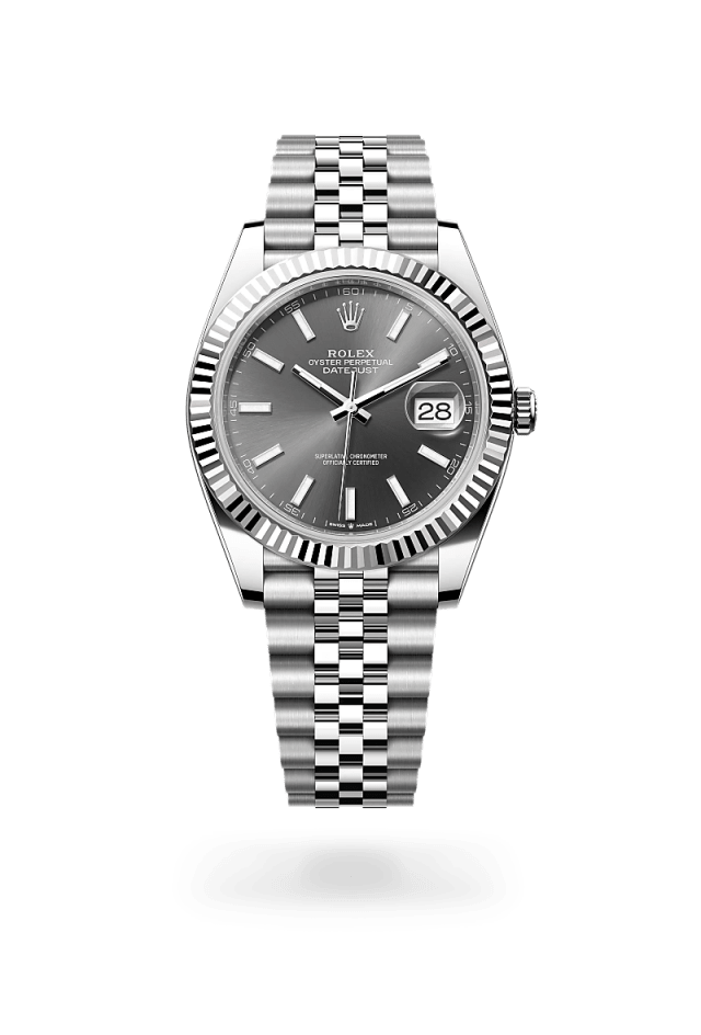Rolex Datejust 41 in White Rolesor - combination of Oystersteel and white gold, M126334-0014 - Bucherer