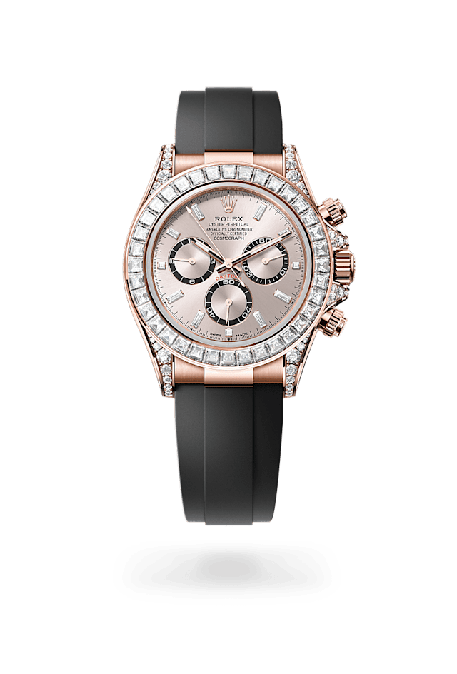Rolex Cosmograph Daytona in 18 ct Everose gold with lugs set with diamonds, M126535TBR-0002 - Bucherer