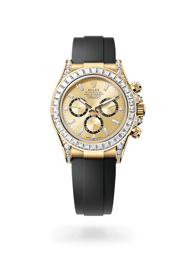 Rolex Cosmograph Daytona in 18 ct yellow gold with lugs set with diamonds, M126538TBR-0004 - Bucherer