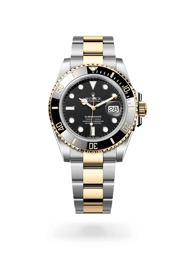 Rolex Submariner Date 41 i Gul Rolesor - kombination af Oystersteel og 18 karat gult guld, M126613LN-0002 - Bucherer