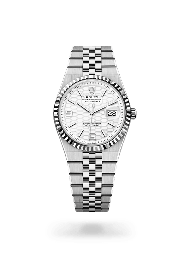 Rolex Land-Dweller 36 in White Rolesor - combination of Oystersteel and white gold, M127234-0001 - Bucherer