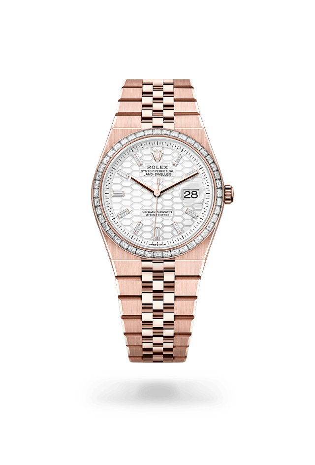 Rolex Land-Dweller 36 in 18 ct Everose gold, M127285TBR-0002 - Bucherer