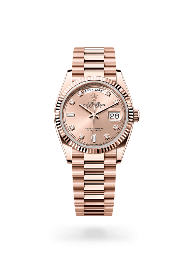 Rolex Day-Date 36
in 18 ct Everose gold, M128235-0009 - Bucherer