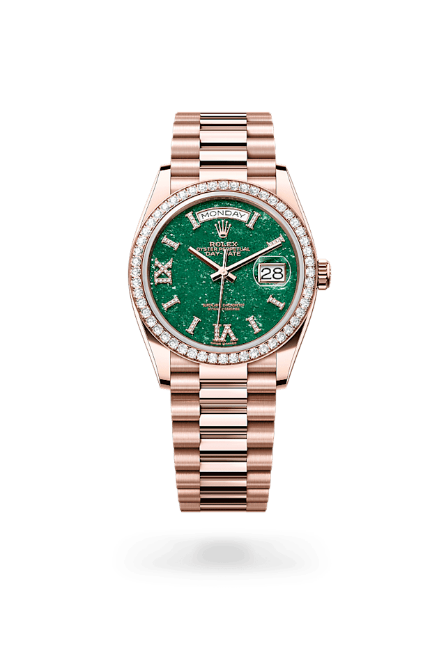 Rolex Day-Date in 18 ct Everose gold, M128345RBR-0068 - Bucherer