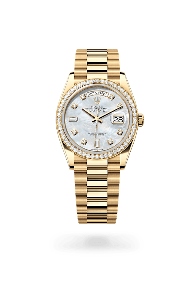 Rolex Day-Date 36 in 18 ct yellow gold, M128348RBR-0017 - Bucherer