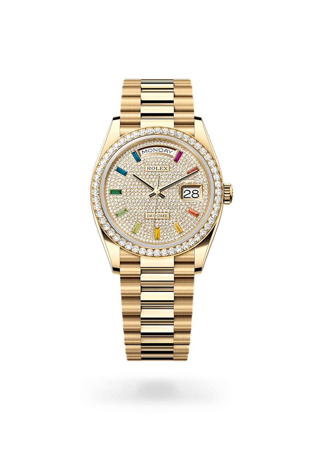 Rolex Day-Date 36 in 18 ct yellow gold, M128348RBR-0030 - Bucherer