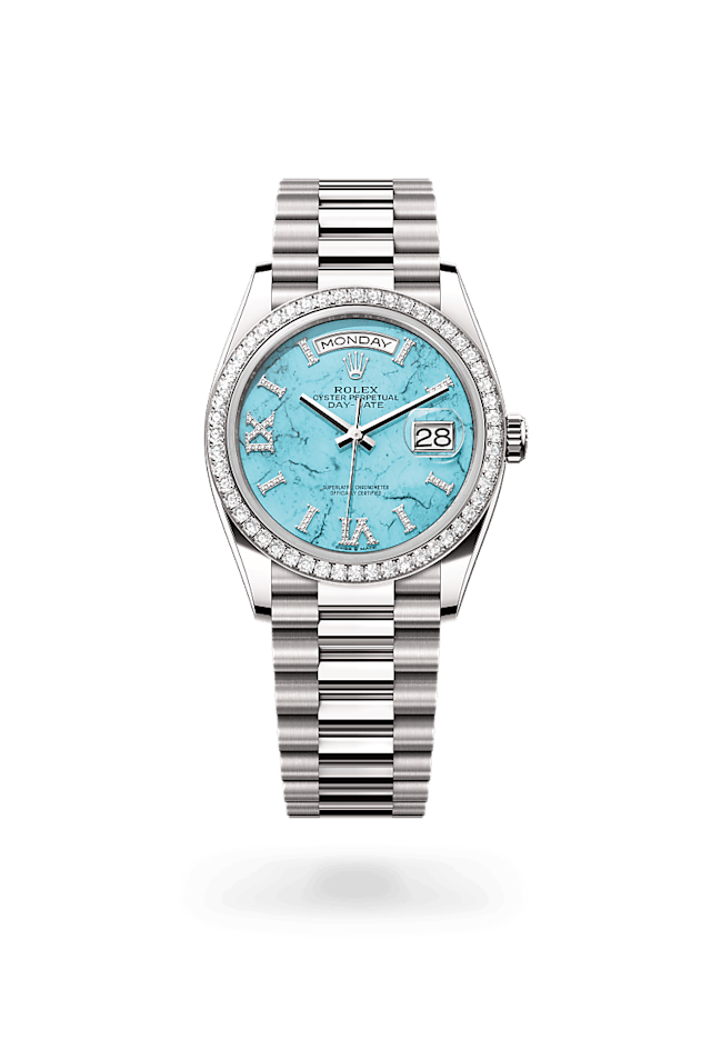 Rolex Day-Date in 18 ct white gold, M128349RBR-0031 - Bucherer