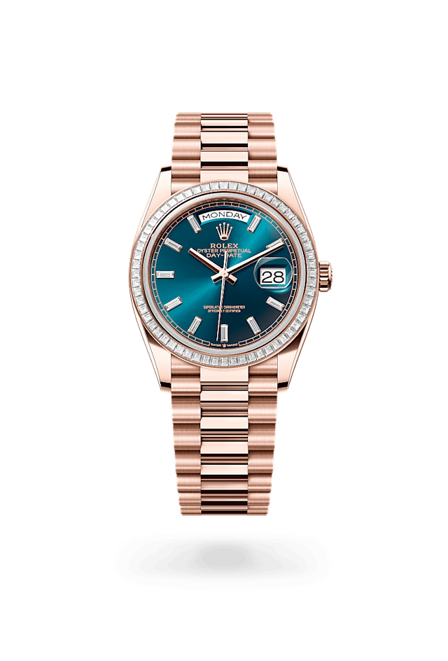 Rolex Day-Date 36 in 18 ct Everose gold, M128395TBR-0032 - Bucherer