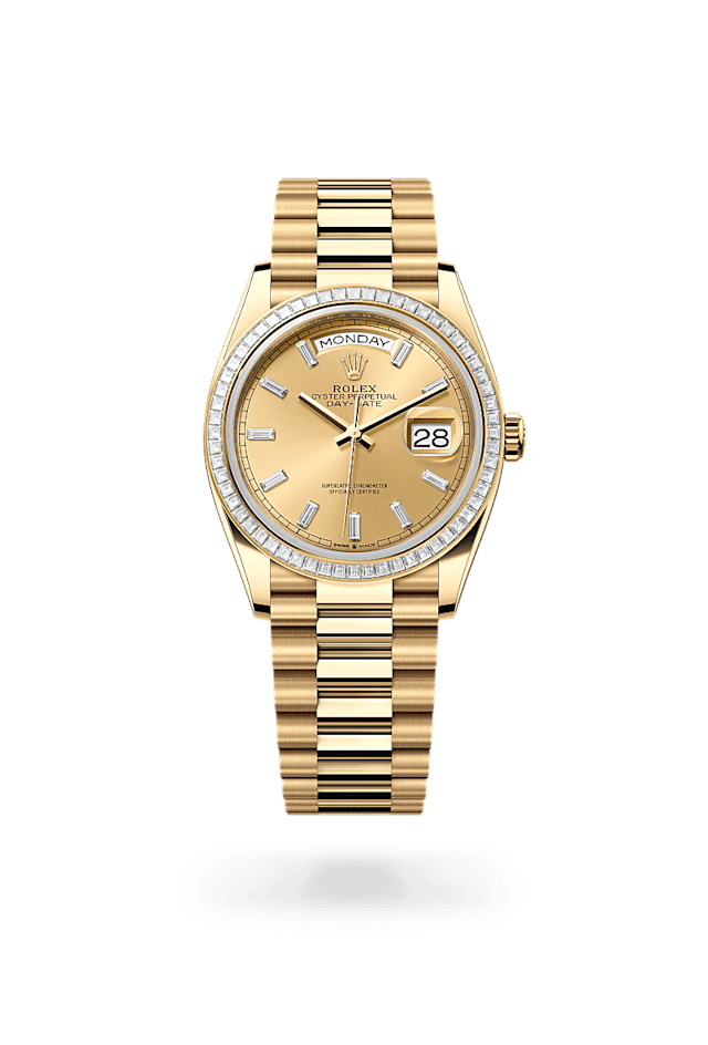 Rolex Day-Date 36 in 18 ct yellow gold, M128398TBR-0037 - Bucherer