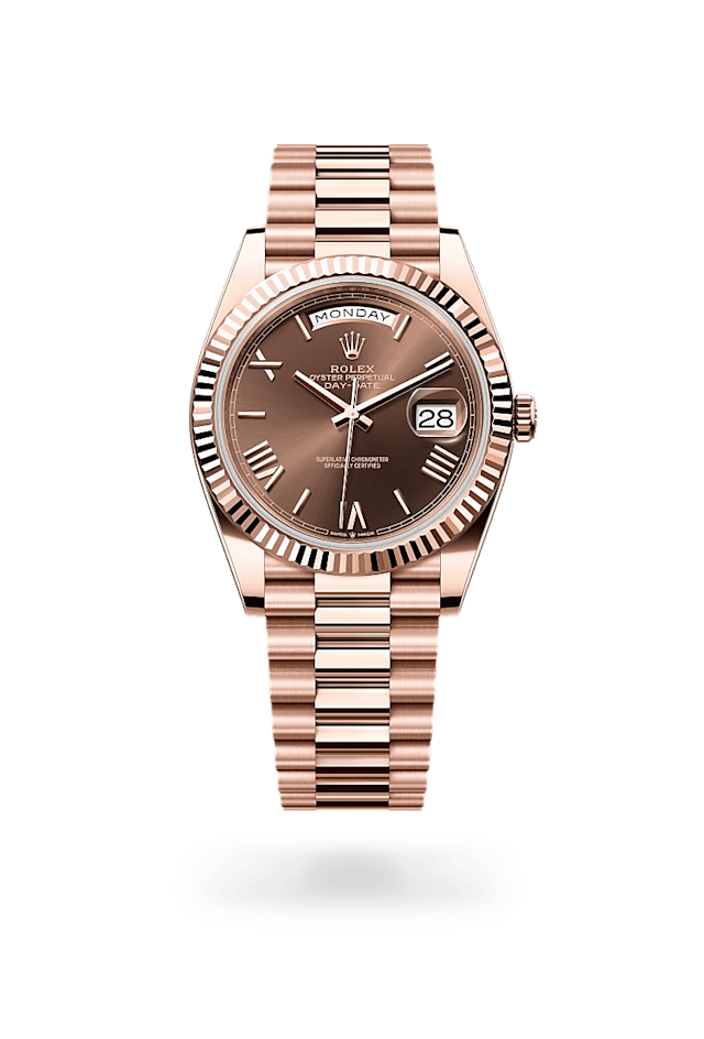 Rolex Day-Date 40 in 18 ct Everose gold, M228235-0002 - Bucherer