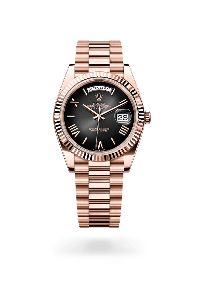 Rolex Day-Date 40 in 18 ct Everose gold, M228235-0055 - Bucherer