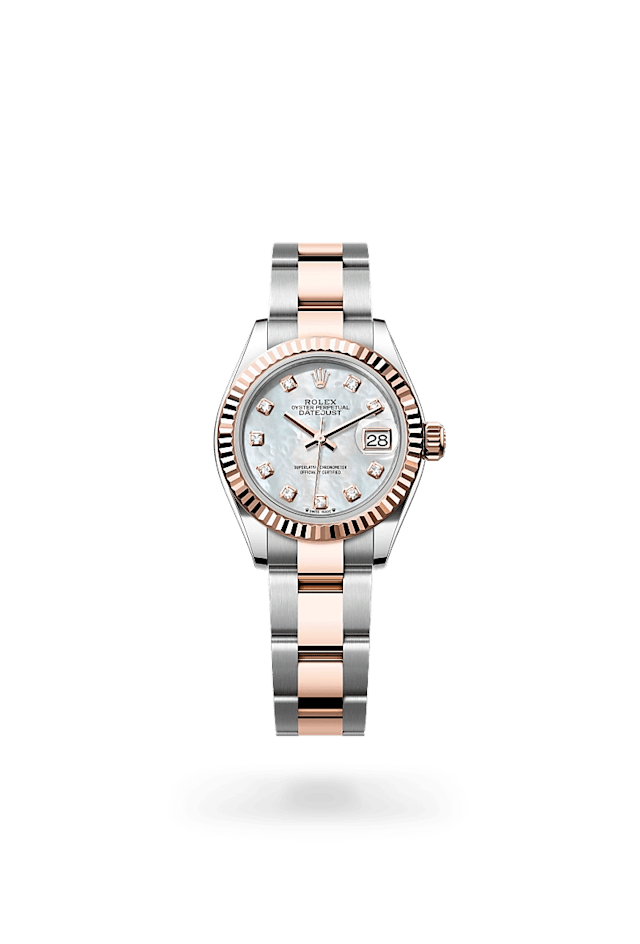 Rolex Datejust 28 in Everose Rolesor - combination of Oystersteel and Everose gold, M279171-0014 - Bucherer