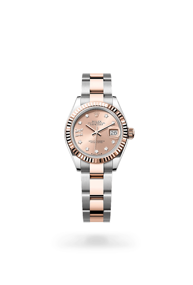Rolex Lady-Datejust 28
in Everose Rolesor - combination of Oystersteel and Everose gold, M279171-0028 - Bucherer