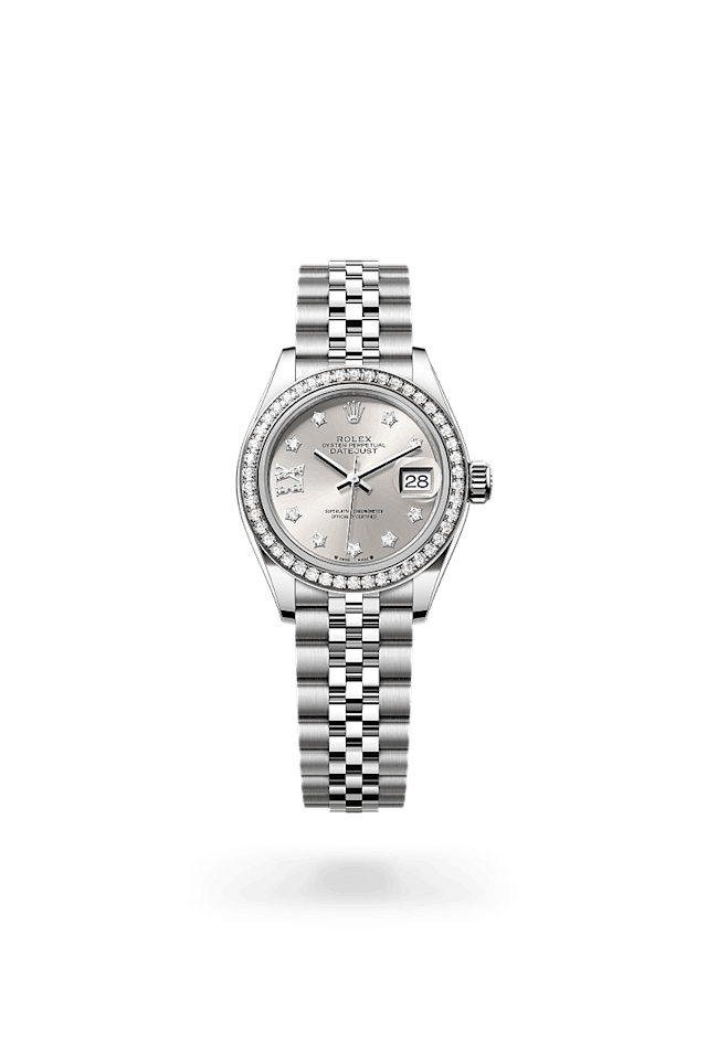 Rolex Lady-Datejust in White Rolesor - combination of Oystersteel and white gold, M279384RBR-0021 - Bucherer