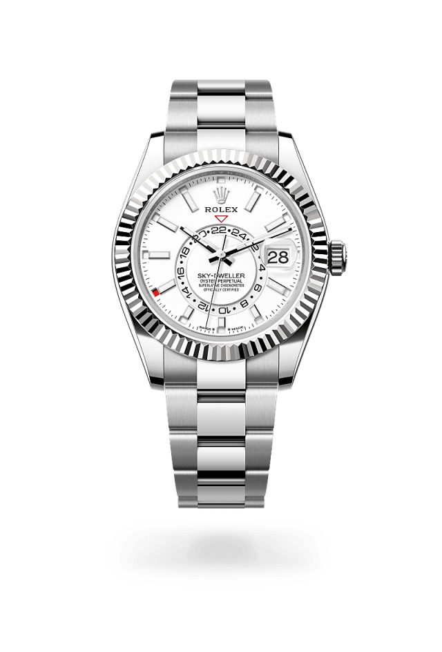 Rolex Sky-Dweller 42 in White Rolesor - combination of Oystersteel and white gold, M336934-0003 - Bucherer