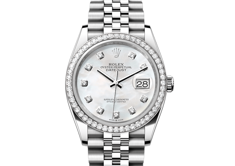 Rolex 36 in Rolesor - combination of Oystersteel and white gold, M126284RBR-0011 Bucherer