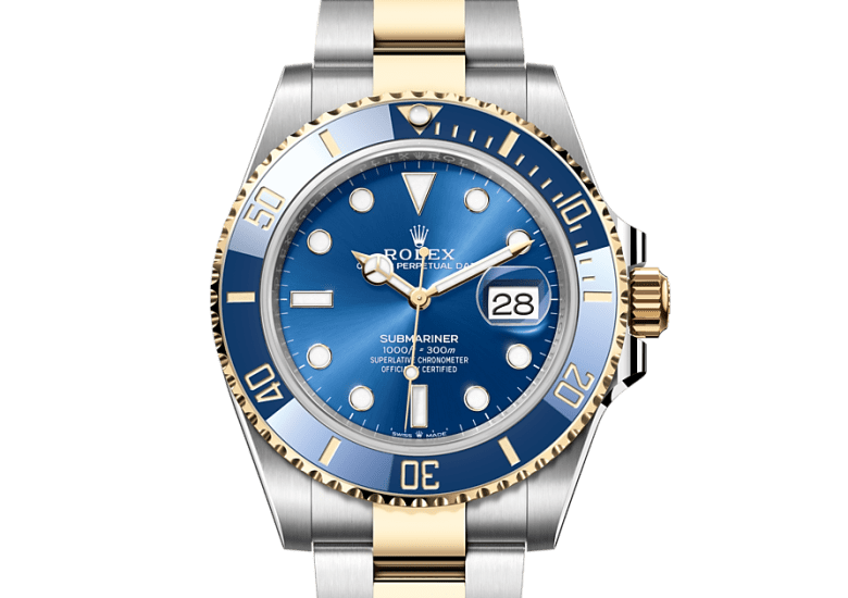 submariner date oyster 40mm oystersteel and yellow gold