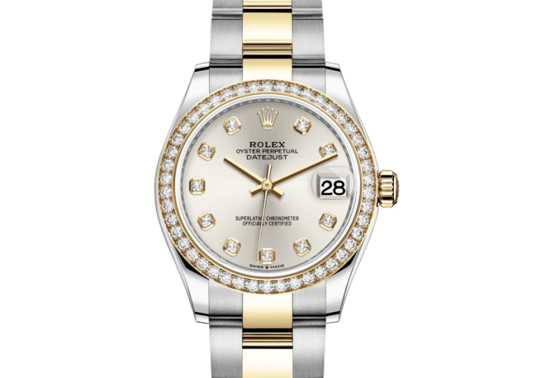 datejust 31 oystersteel and white gold