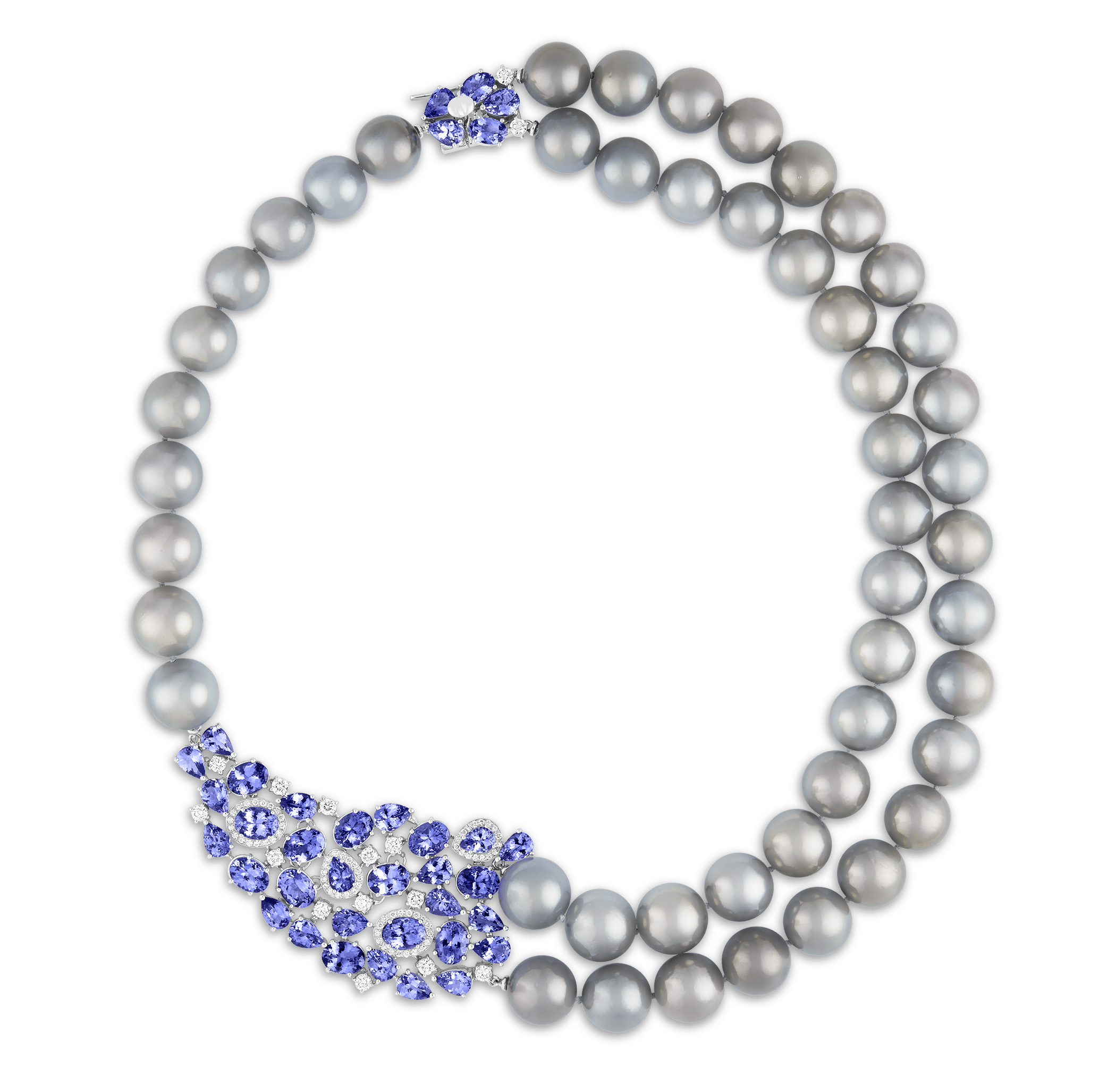 Necklace, white gold - Classics main image