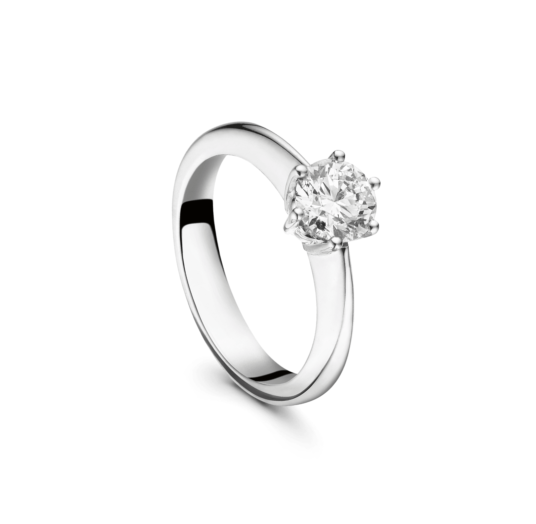 Solitaire 1.07 ct, white gold - Heaven main image