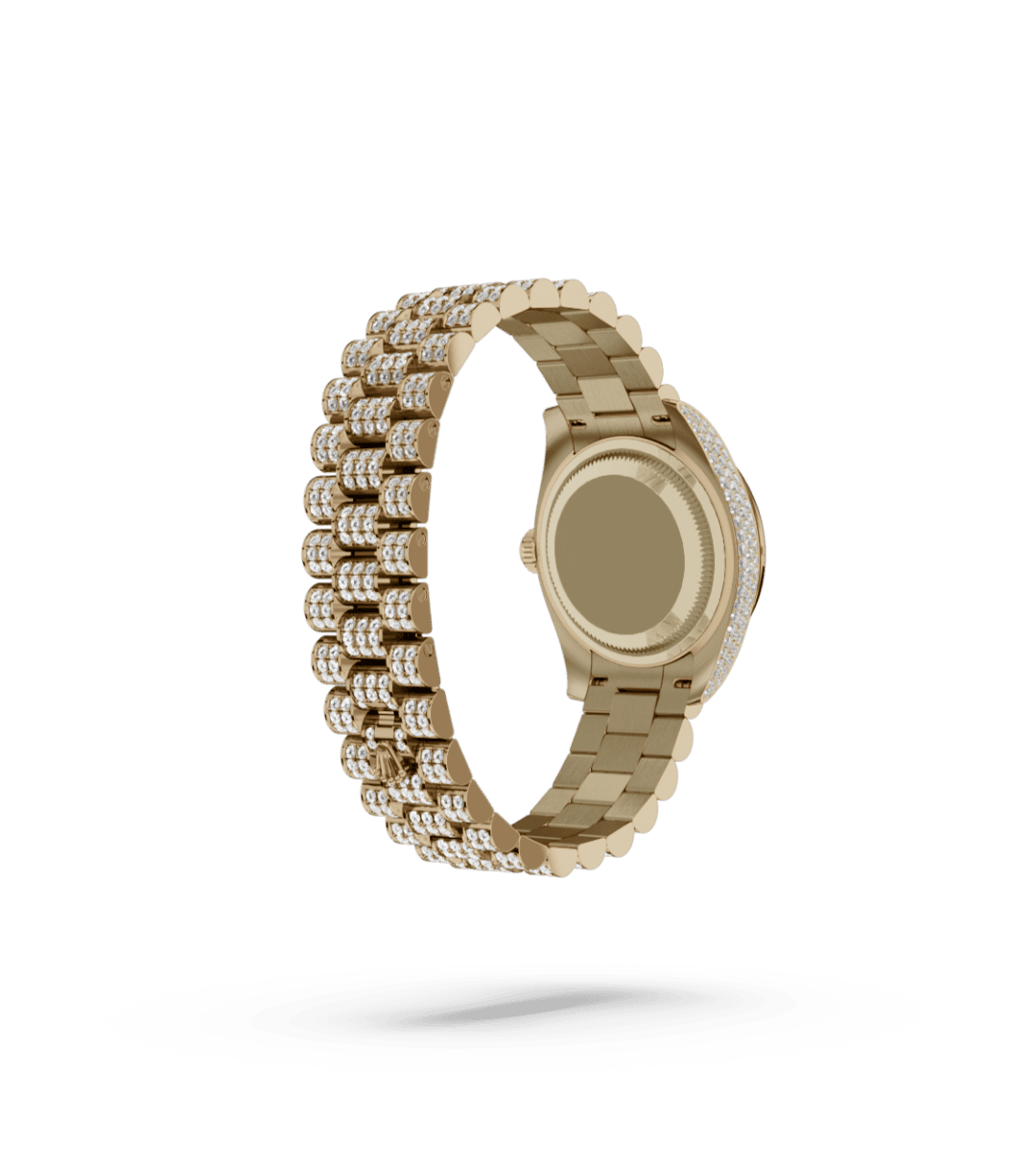 Rolex Lady-Datejust 28 in 18 Karat Gelbgold, Flanken des 