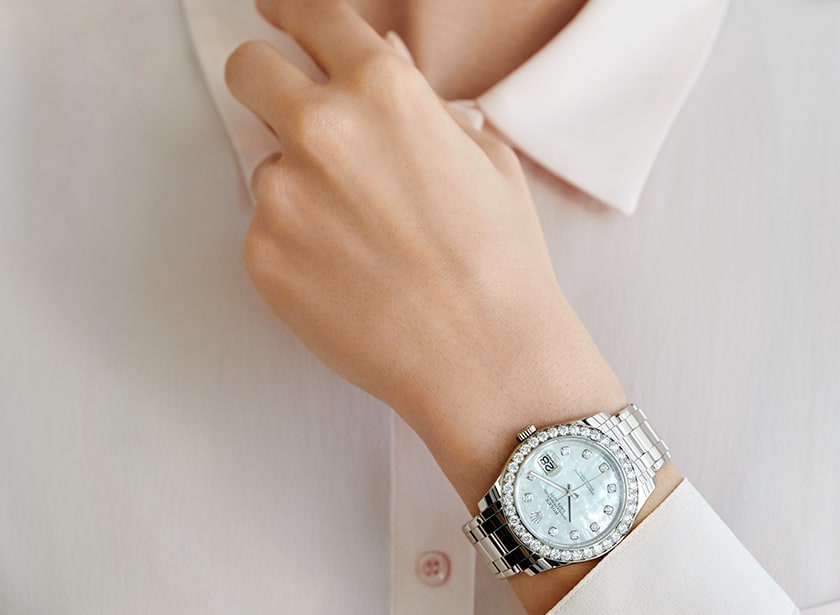 rolex female wrist watch