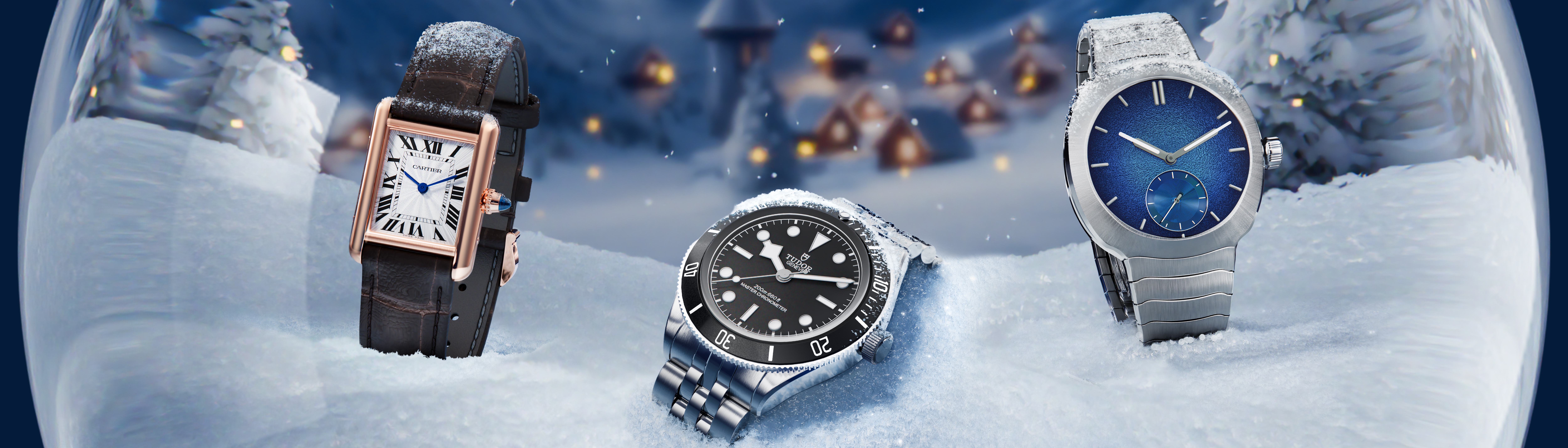 Cartier, Tudor, H. Moser & Cie.