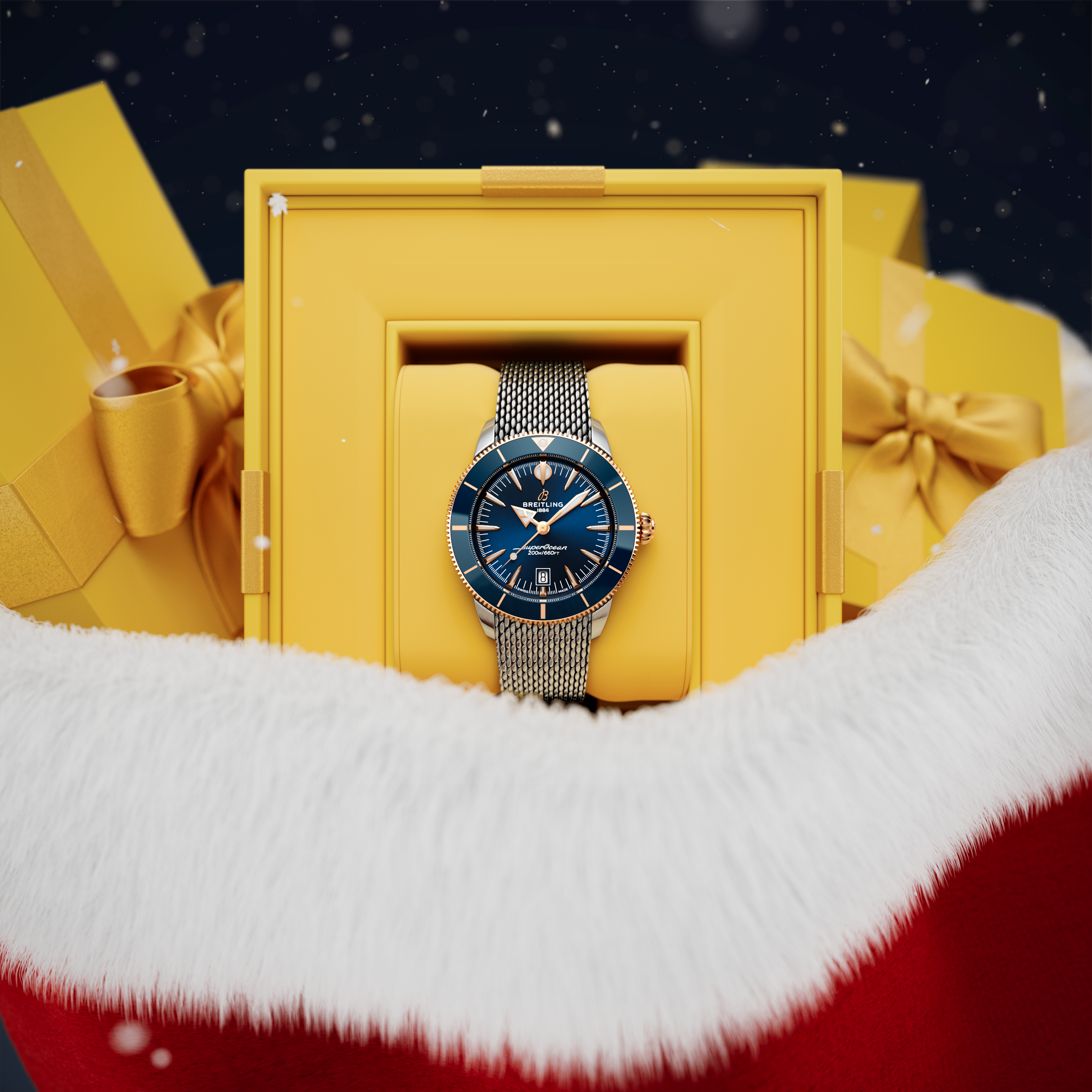 Three Breitling watches from the Premier collection.