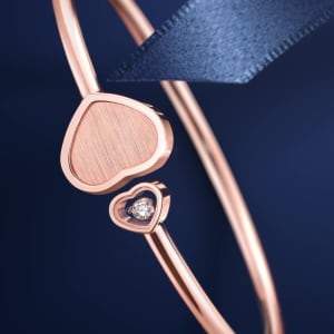 Bangle, rose gold - Happy Hearts,